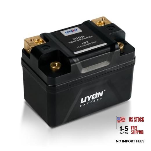 LIYON Lithium YTX5L-BS/YTX4L-BS/YTX7L-BS Motorcycle & ATV Battery, LP7-BL-3AH
