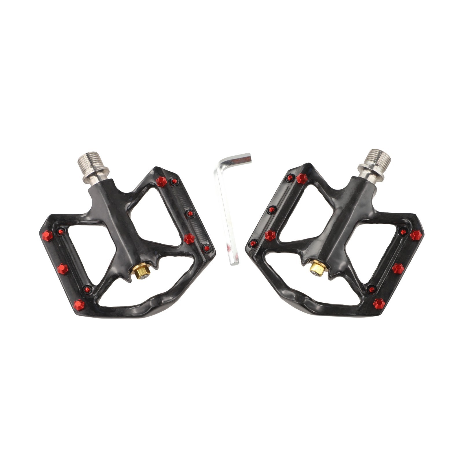 Ultralight Carbon Fiber Bicycle Pedals Pair with 3 Sealed Bearings 180g