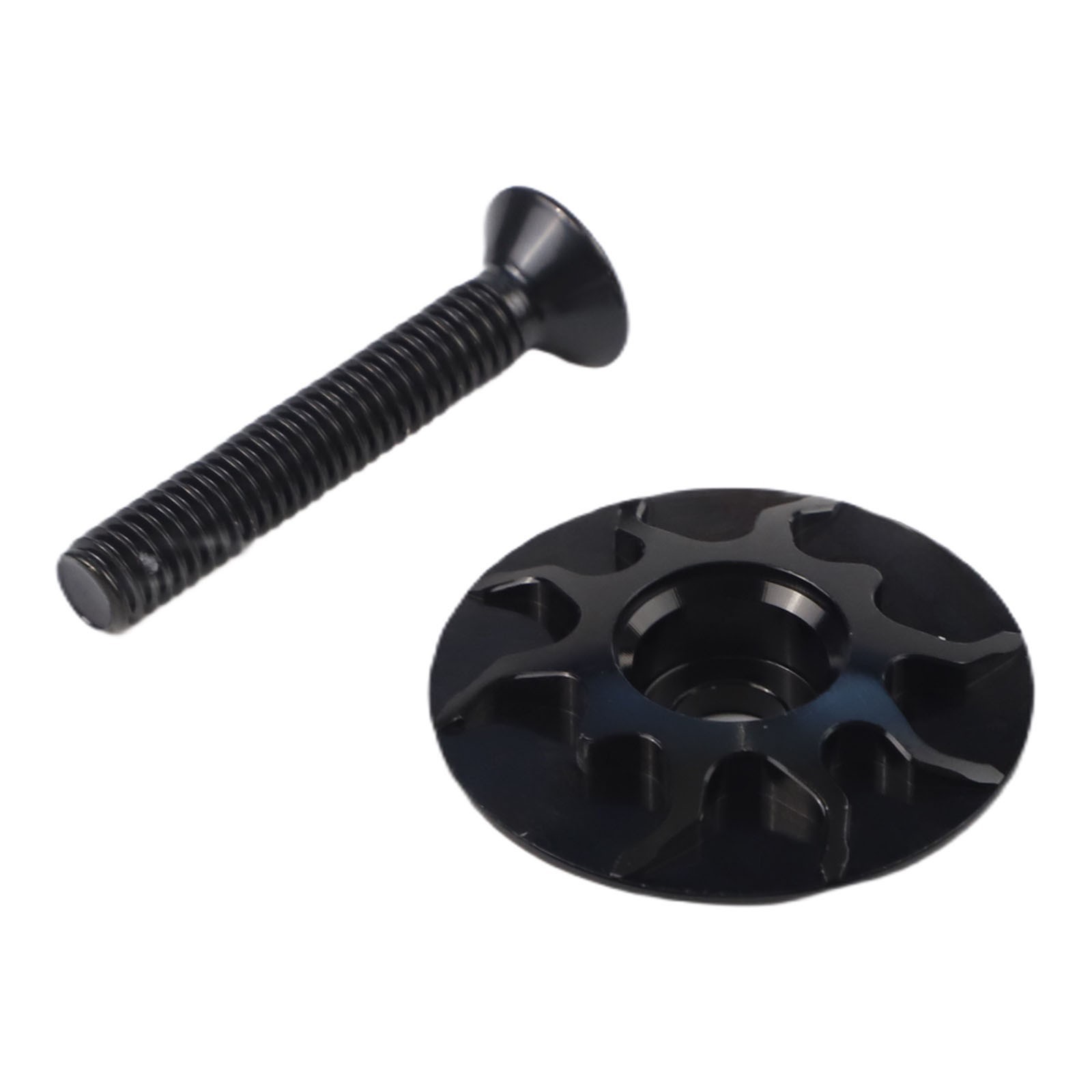Aluminum Alloy Bike Headset Top Cap with Stainless Steel Bolt for Various Bikes