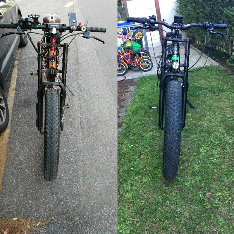 26″/20″*4.0 MTB/AM Bike Air Double Shoulder Rappelling Shock Absorber Fork