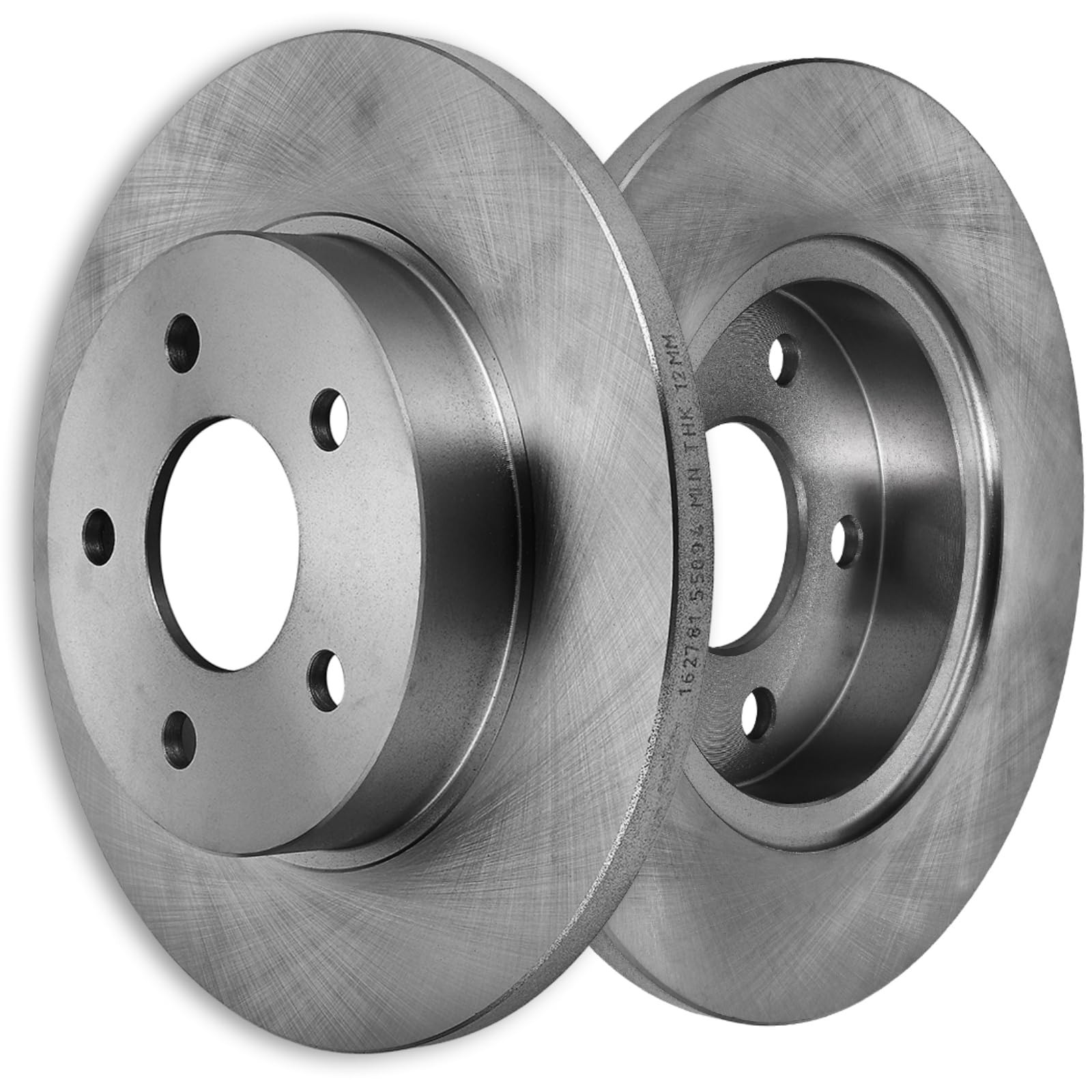 Scitoo Disc Brake Rotors Kits 55094 Rear Solid Brake Rotors Fit For Chevrolet