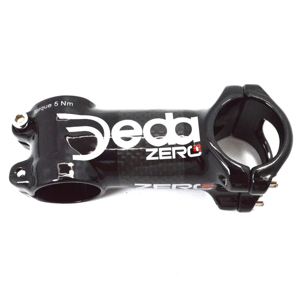 3K Carbon Bicycle Stem Mountain Road Bike Stem 6 / 17 Degrees Length 60-120mm