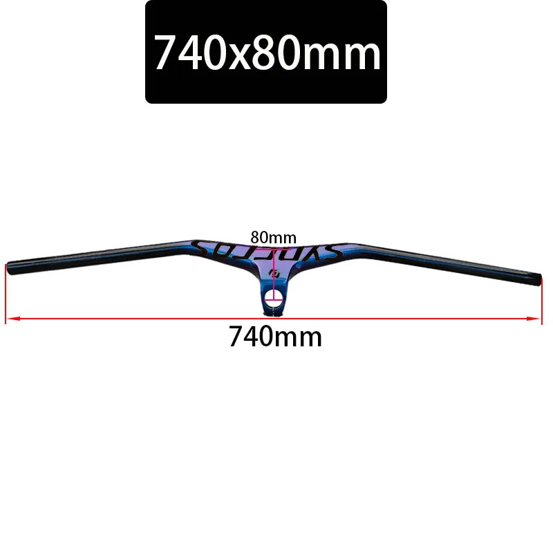 Carbon Integrated Cockpit Handlebar for Mountain Bike 28.6mm Diameter 680-800mm