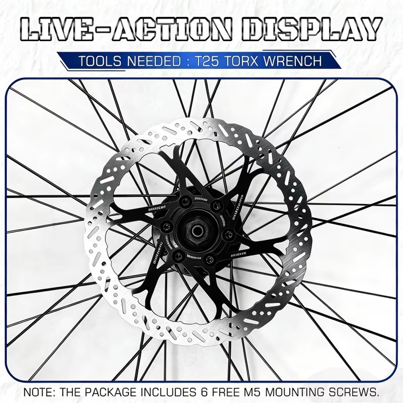 Bicycle Disc Brake Rotor Hydraulic 140/160/180/203mm MTB Mountain Bike Colorful