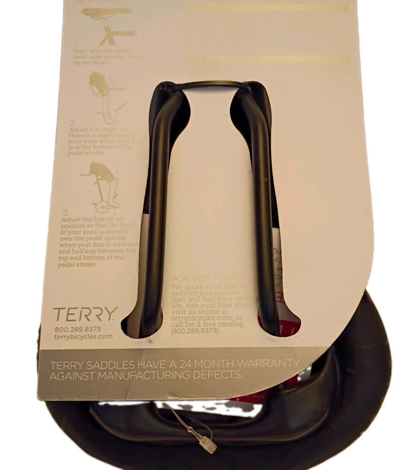 Terry Women’s Butterfly Cromoly Gel Bike Saddle Center Cutaway Road/MTB (New)