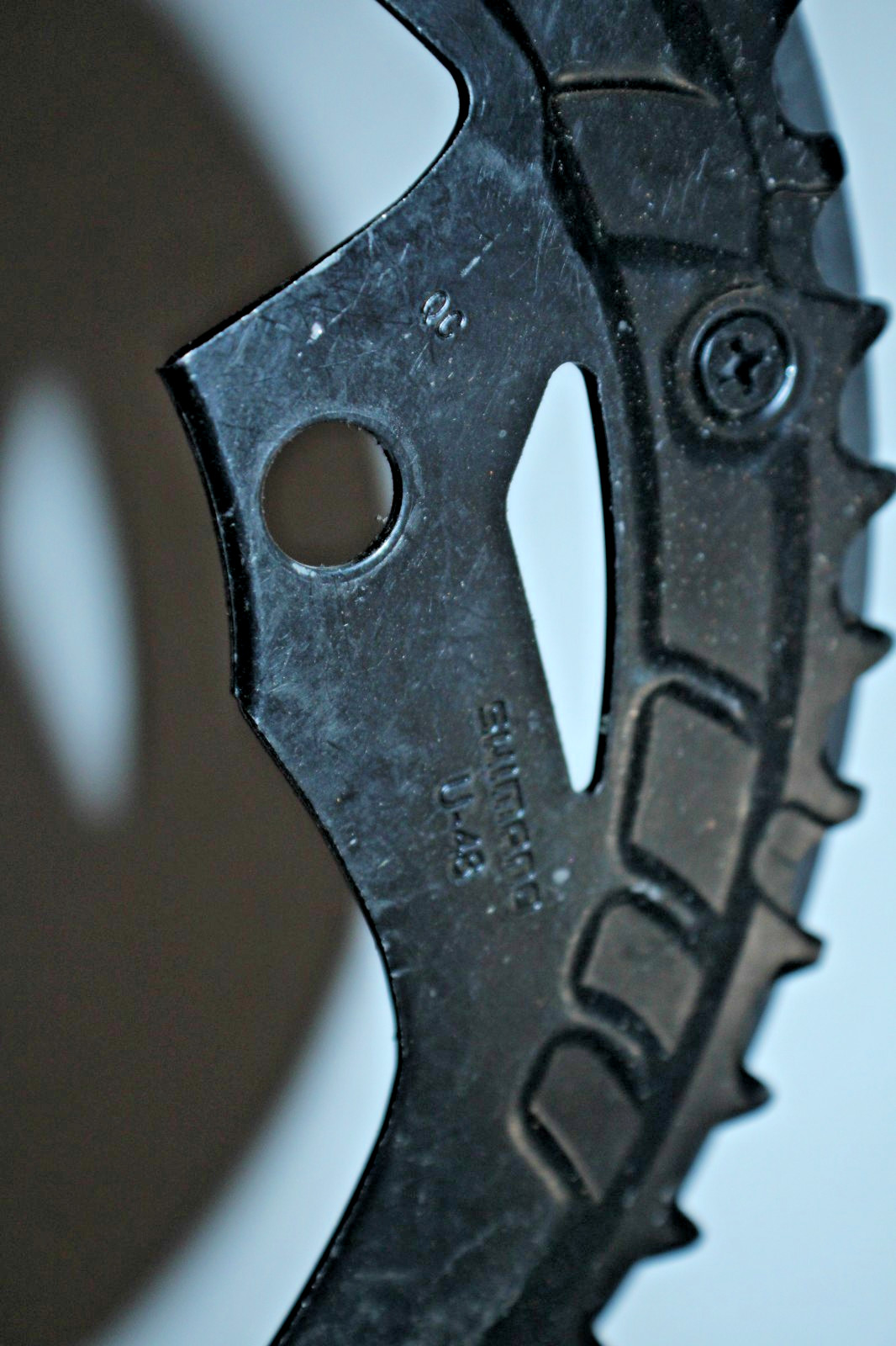 Shimano U-48 MTB Bike Chainring & Guard 48T BCD104 4-Arm Steel Plastic Gravel :)