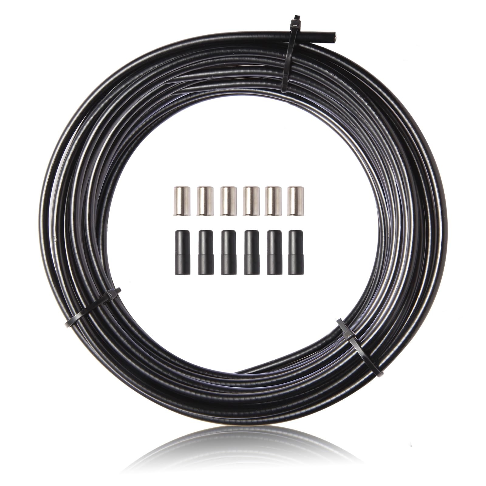 Brake Cable Housing,Lined Bicycle/Bike As shown in the figure, Black