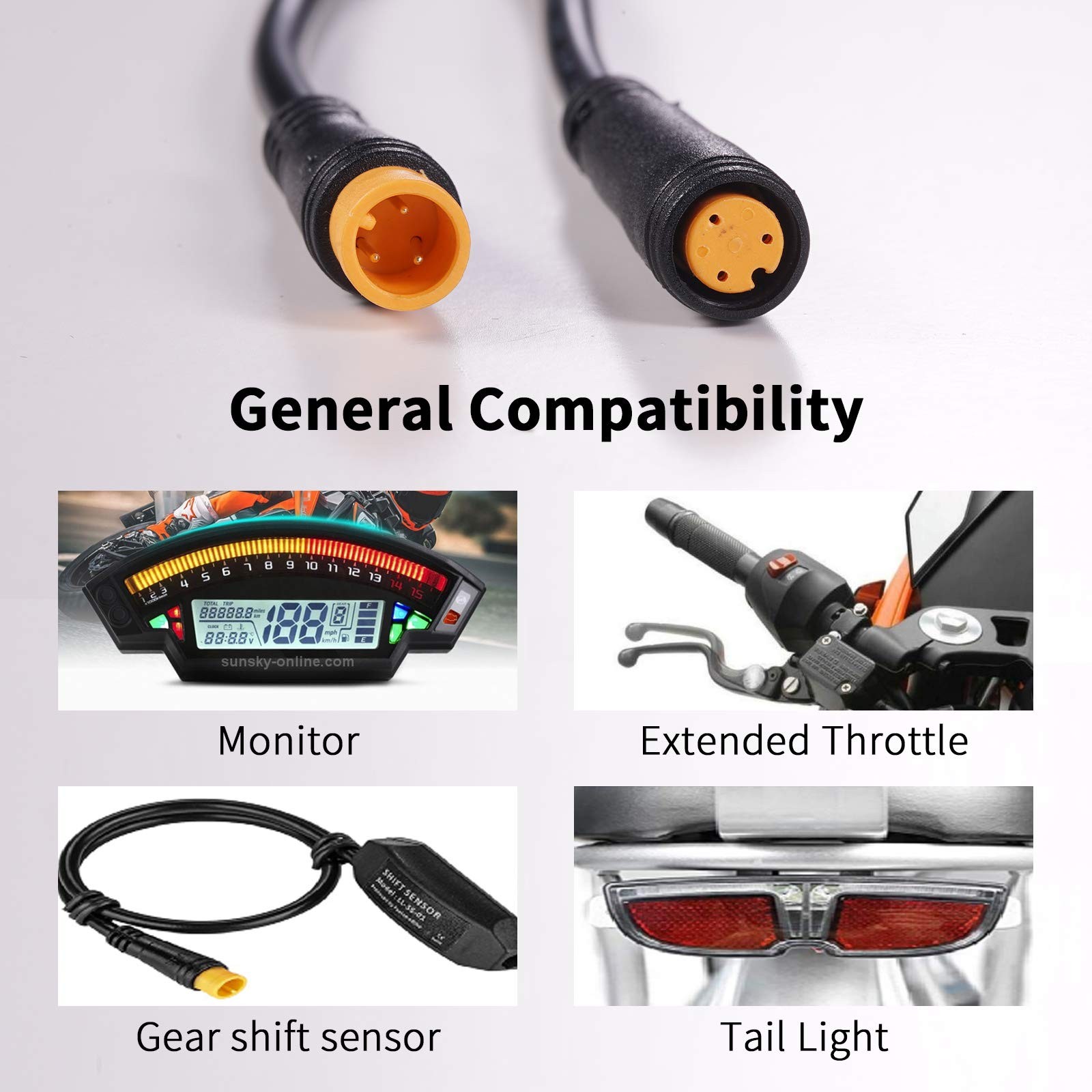 Extension Cable 2Pin/3Pin/4Pin/5Pin/6Pin/8Pin/9Pin Waterproof Plug Works for …