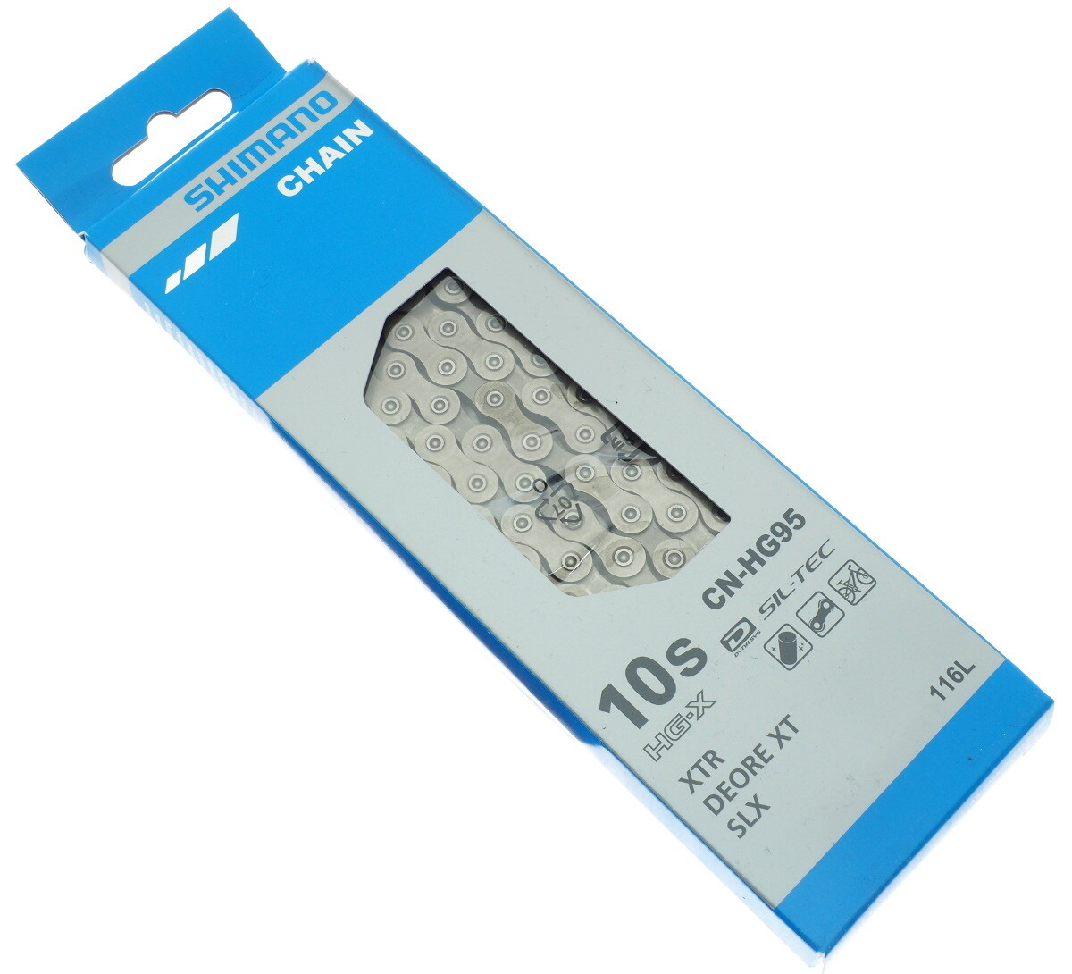 Shimano Deore XT CN-HG95 Chain 10 speed, 116 links, fits XTR XT SAINT SLX Deore