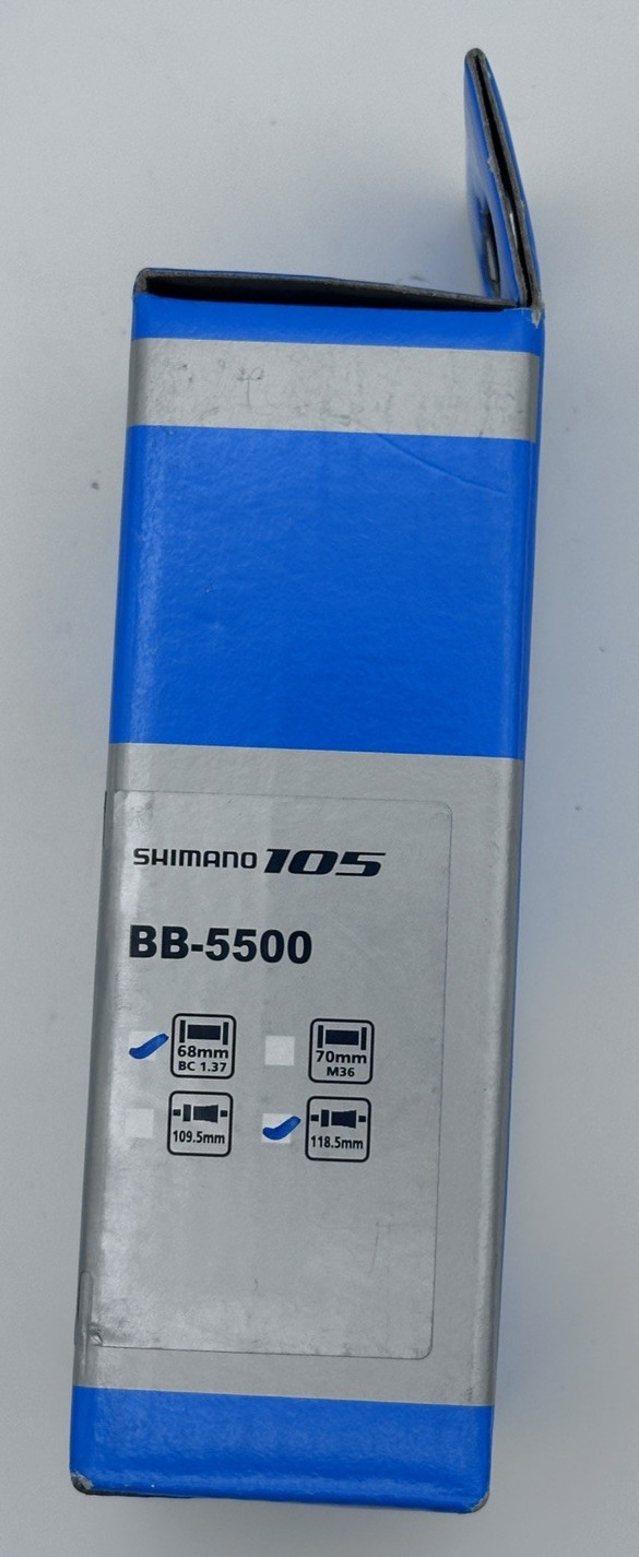 Shimano 105 BB-5500 Octalink Bottom Bracket 68×118.5mm BSA English New