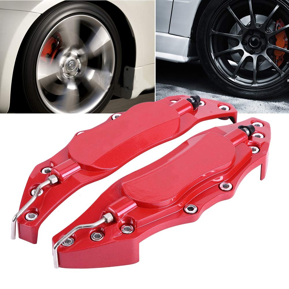 2pcs Aluminum Brake Caliper Cover Protector Guard Wheel Caliper Shield Side