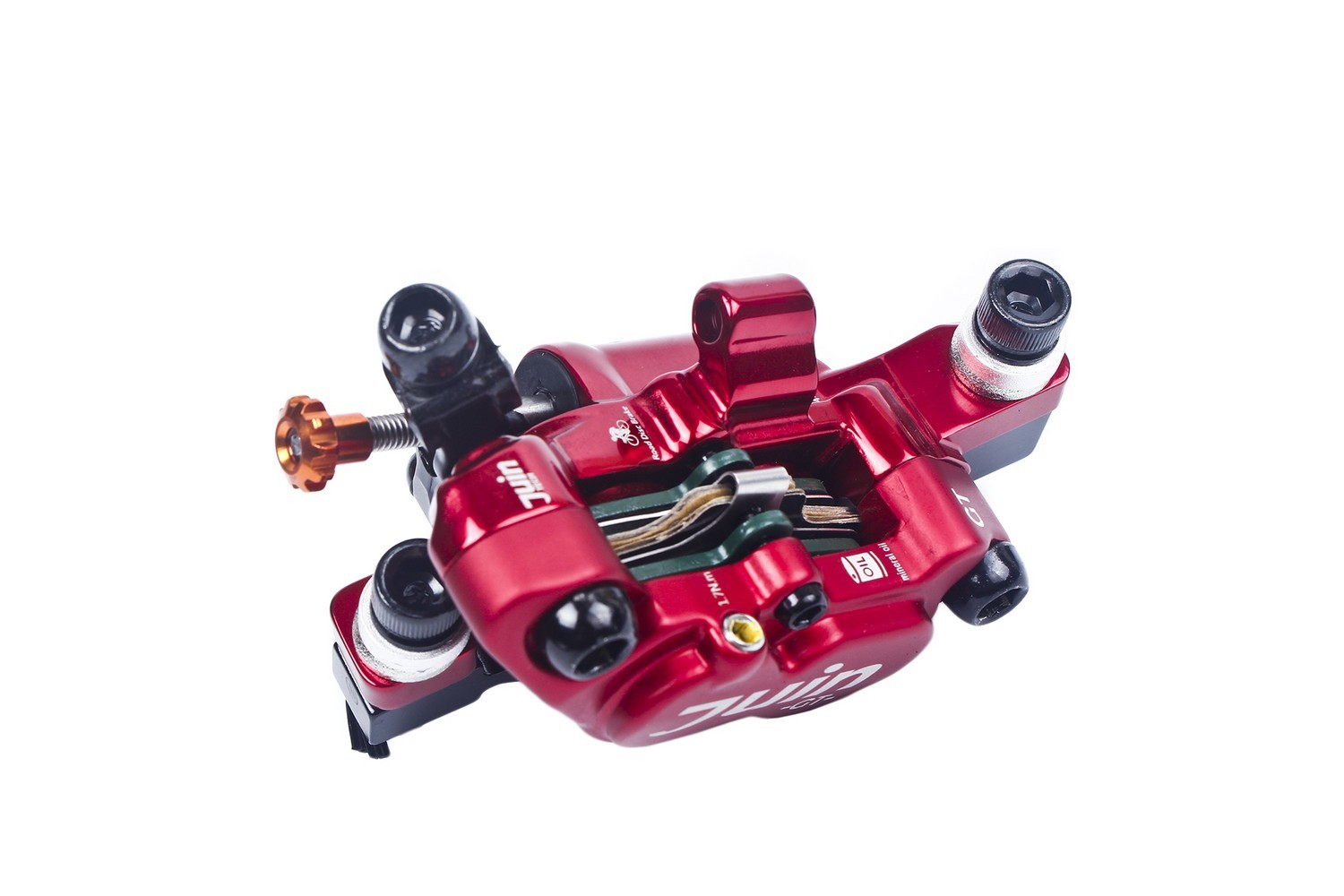 Juin Tech GT-P Mountain eBike Cycle Bike 4-Piston Disc Brake Caliper Set Blue