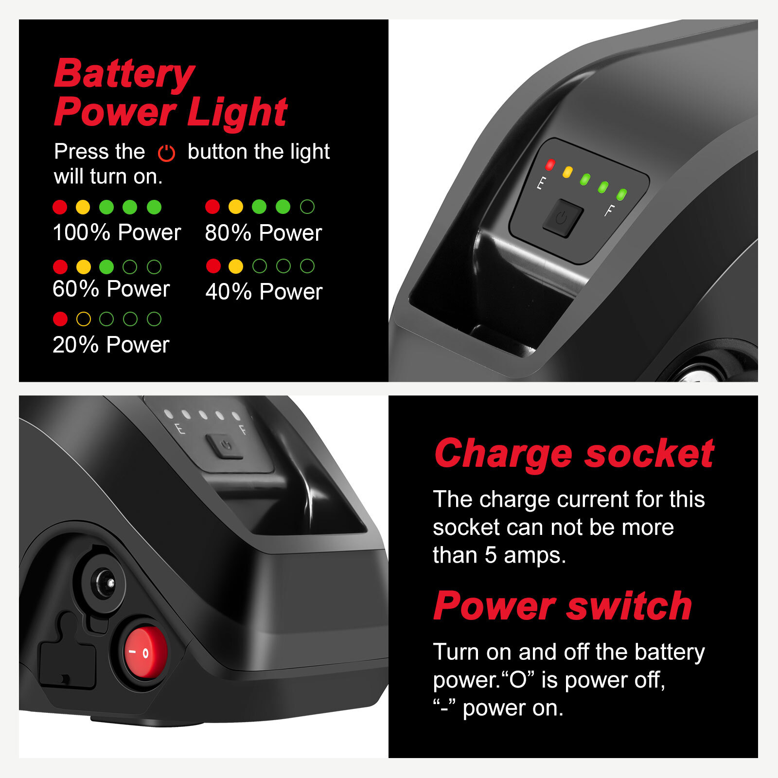 Heybike Battery 36V 48V 13Ah for Race,Race Plus,Race max,Mars 2.0 Ebike Battery