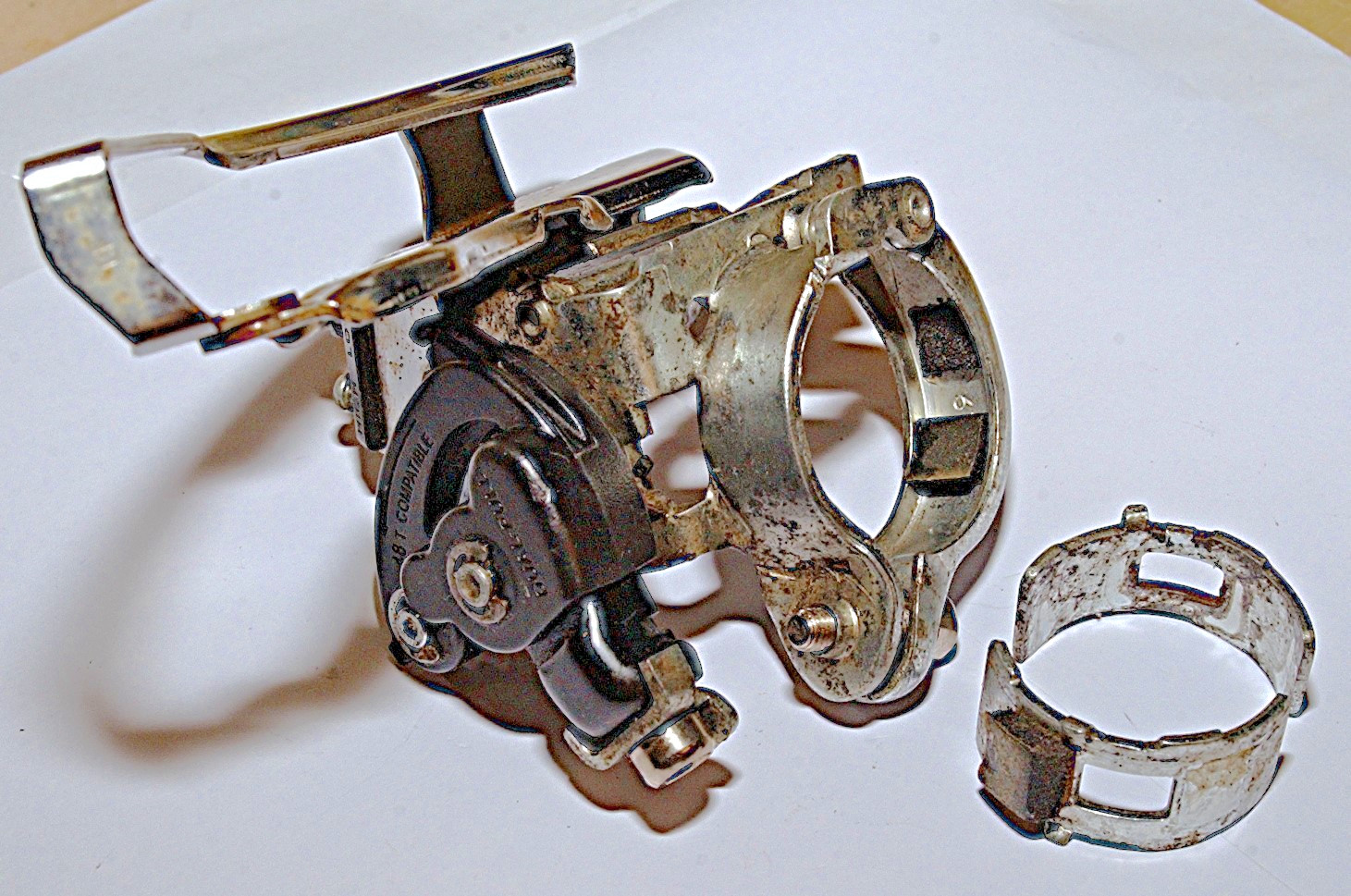 Shimano C050 FD-C051 Front Derailleur 34.9/31.8mm Touring MTB, 3×6/7-Spd for 48T
