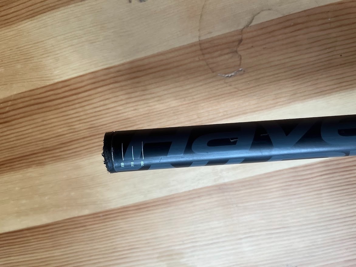 Easton EC90 SL carbon fiber flat handlebar 31.8mm, 730mm with stem