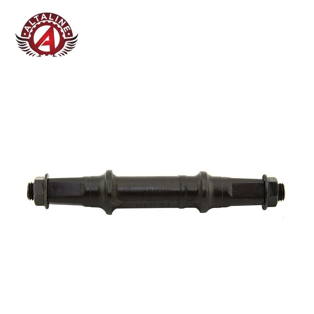 AltaLine Cotterless Bottom Bracket Axle – Square Taper, Black, Multiple Sizes.