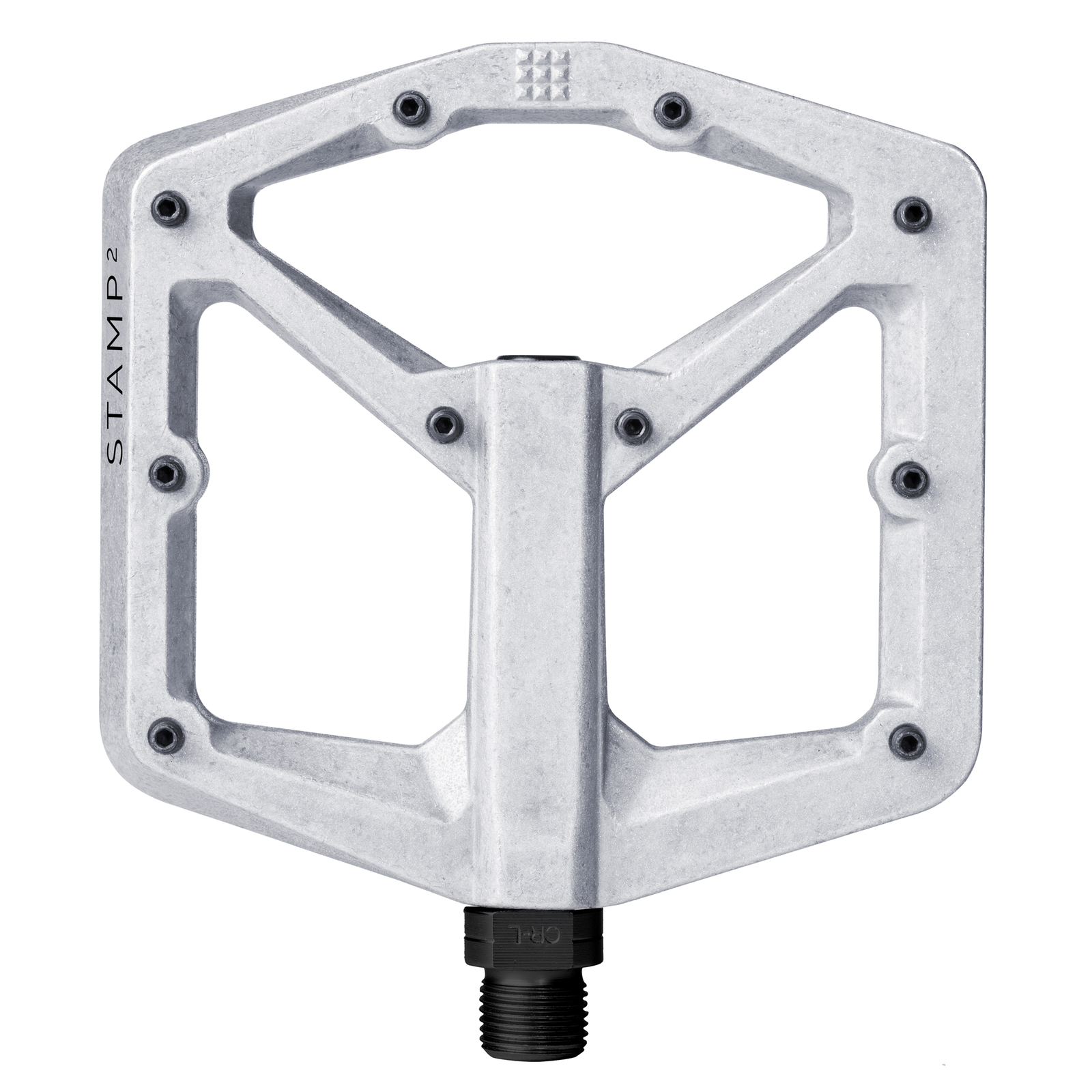 Crank Brothers Stamp 2 Pedals – Platform Aluminum 9/16 Raw Silver Large