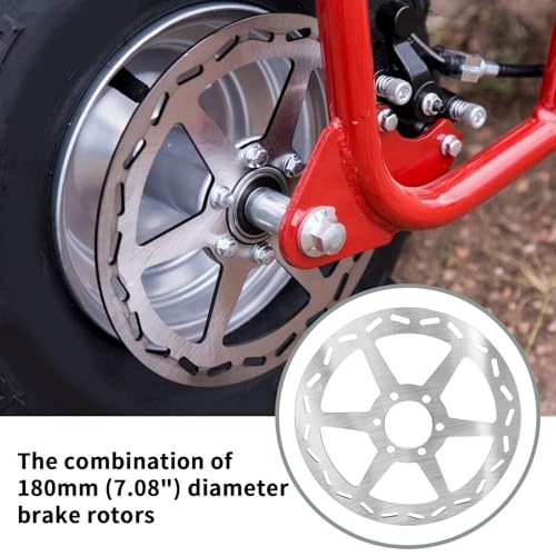 Mini Bike Hydraulic Brake Kit 180mm Mini Bike Disc Brake Rotor Caliper,
