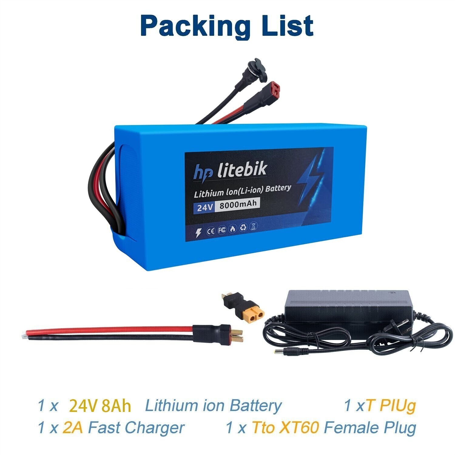 24V Lithium Scooter Ebike Battery Electric Bicycle Bike e-bike Battery Pack BMS