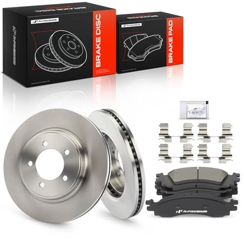 12.01 inch (305mm) Disc Brake Rotors + Ceramic Pads Kit Front Vented
