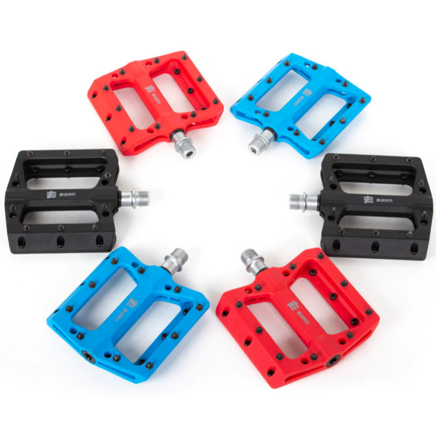 Eastern EZRA Flats Plus BMX Pedals – Red