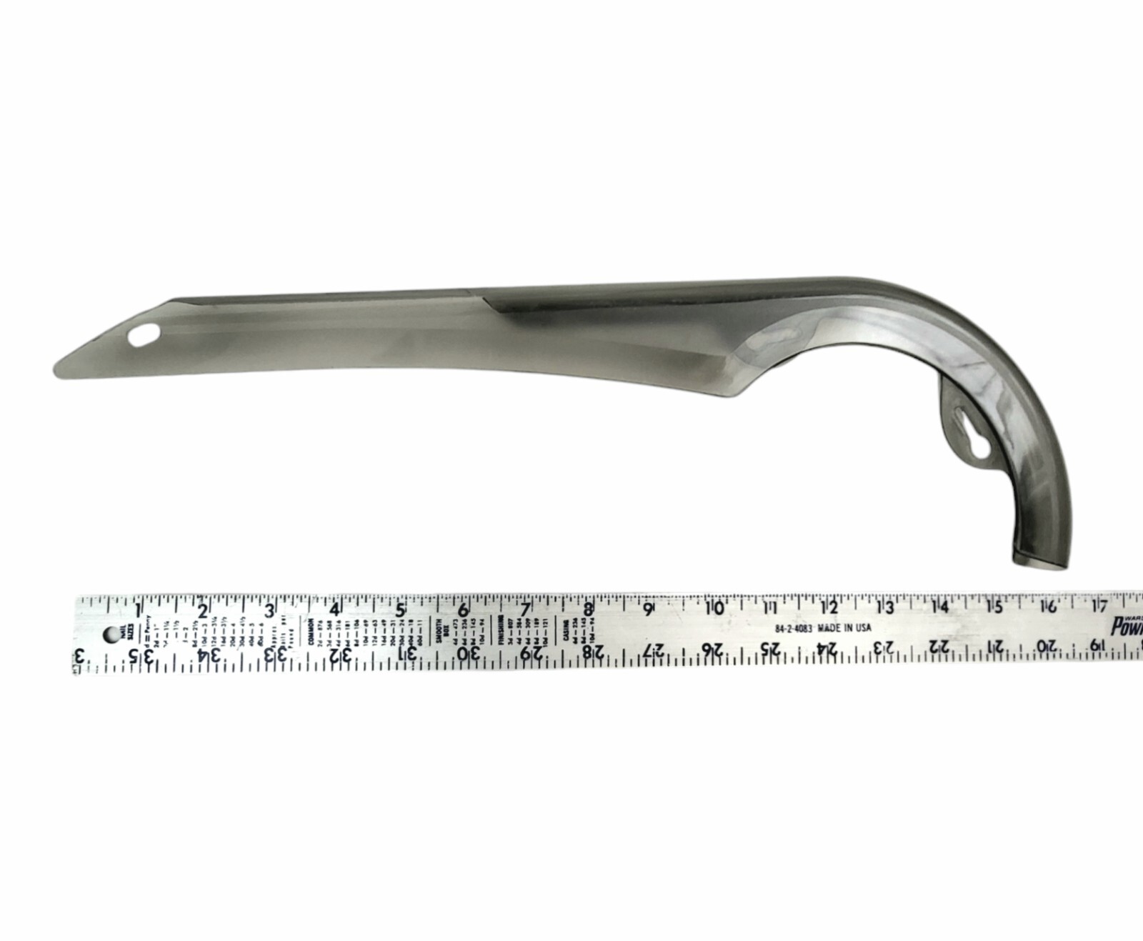 BMX Bike Chain Guard. 16″ Long. Smoke Gray Plastic. W/Mounting Hardware