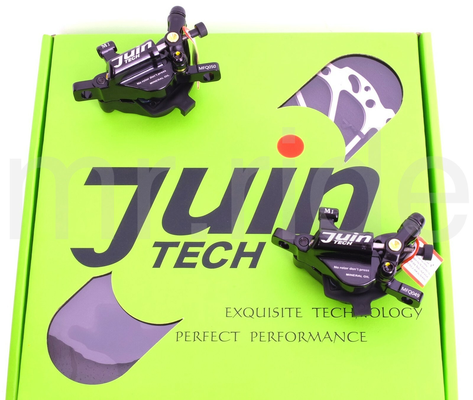 Juin Tech M1 – Cable actuated hydraulic MTB Disc Brake set w/160mm Rotor Black