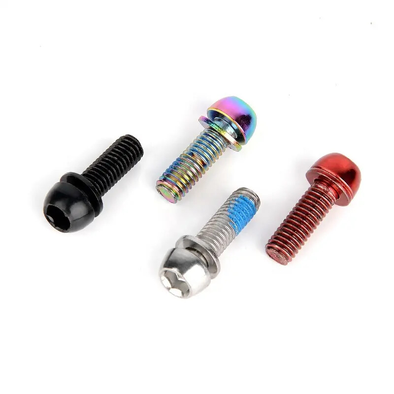 2pcs Alloy Steel Stem Bolts MTB Road Bike Screw M6 6mm x 18mm Screw Bicycle