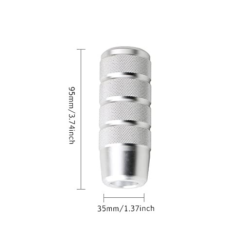 Sakali Aluminum Alloy Gear Shift Lever Knob Cover Metal Frosted Car Baked Blue