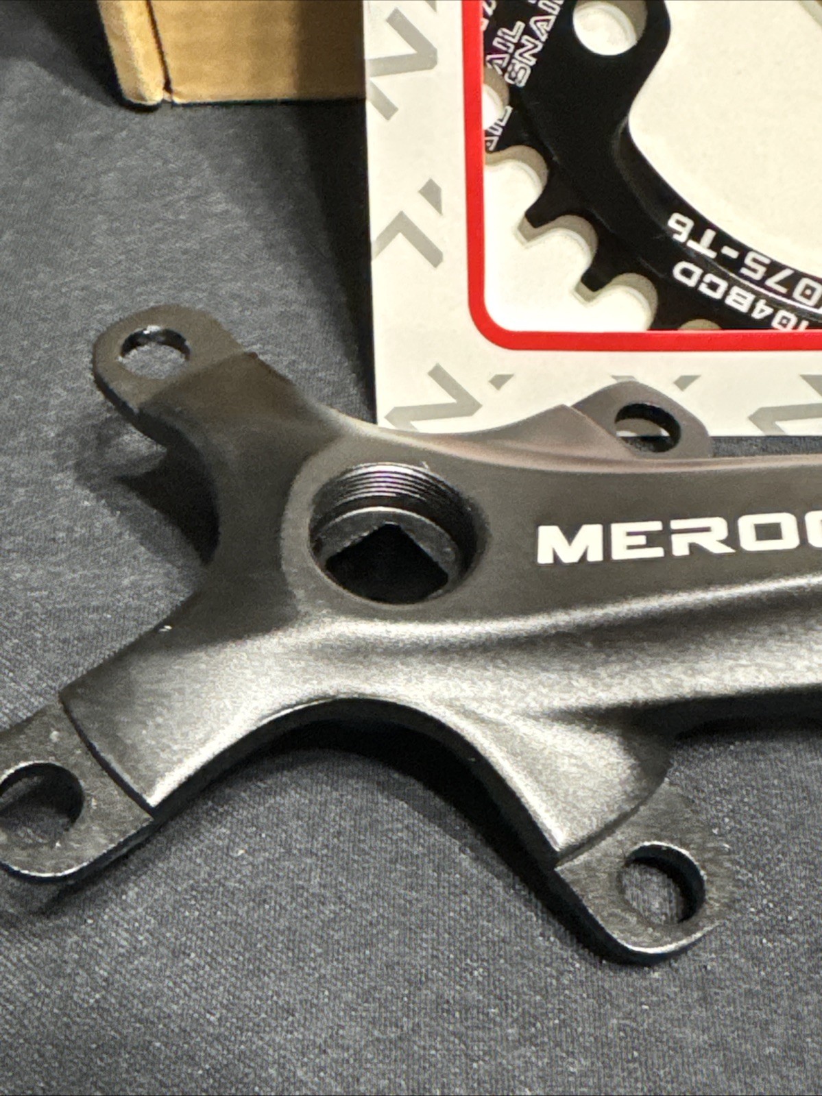 MEROCA Square Taper Crankset SNAIL 36T PP Y 104BCD 7075 T6 Bike 36 Tooth