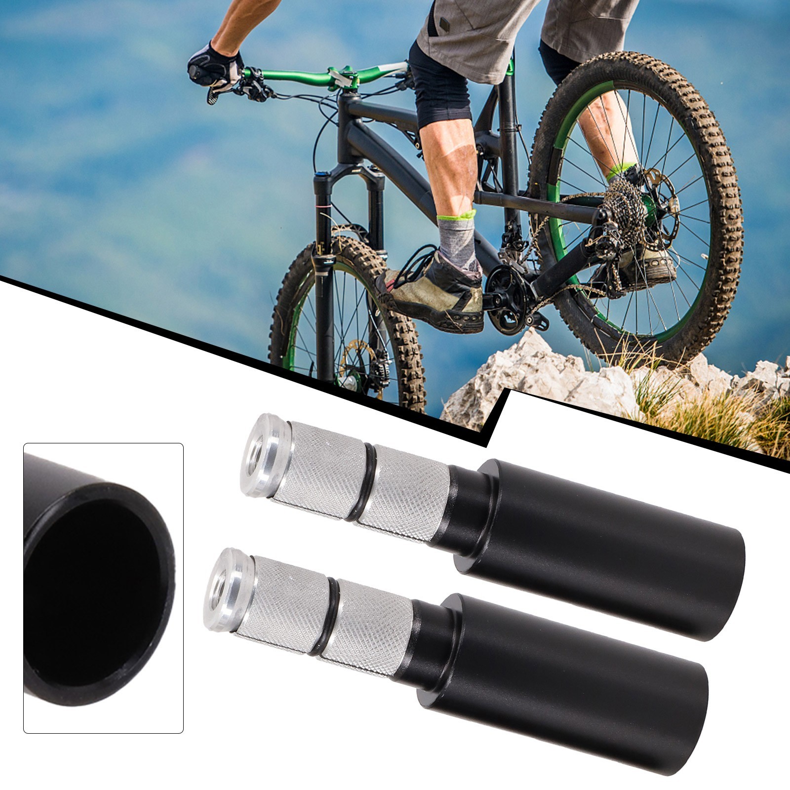 Extension Rod Handlebar Riser Aluminum Alloy For Carbon Fiber Handlebars