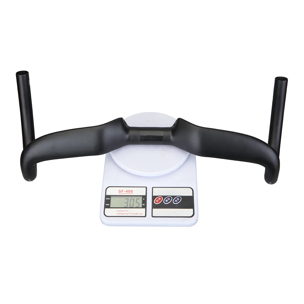 Carbon Fiber Mountain Road Bike Handlebar Full Internal Cable Routing 14° 31.8mm