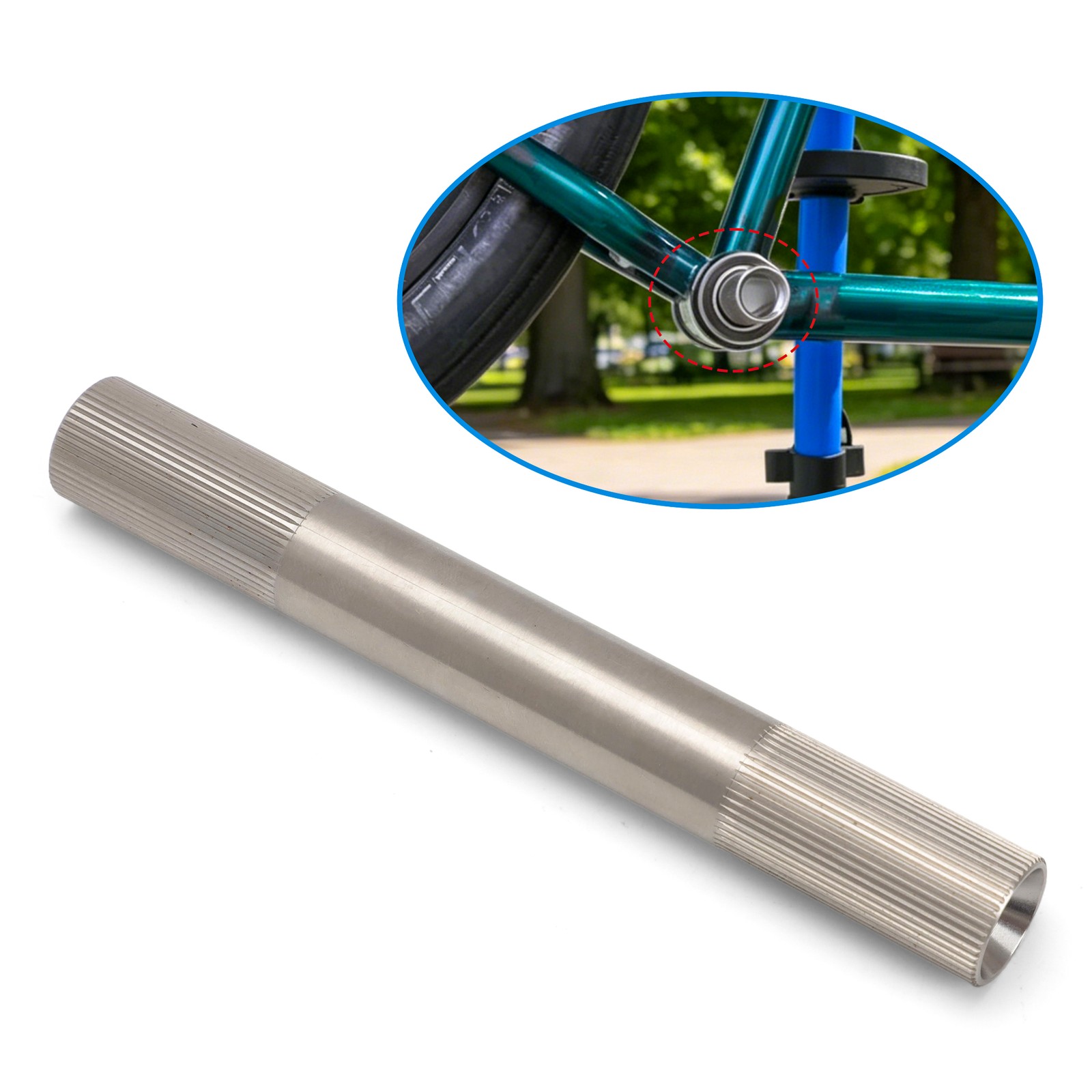 US 6.0″ Titanium Crank Spindle For Profile BMX Cranks 19mm 48 Spline Axle