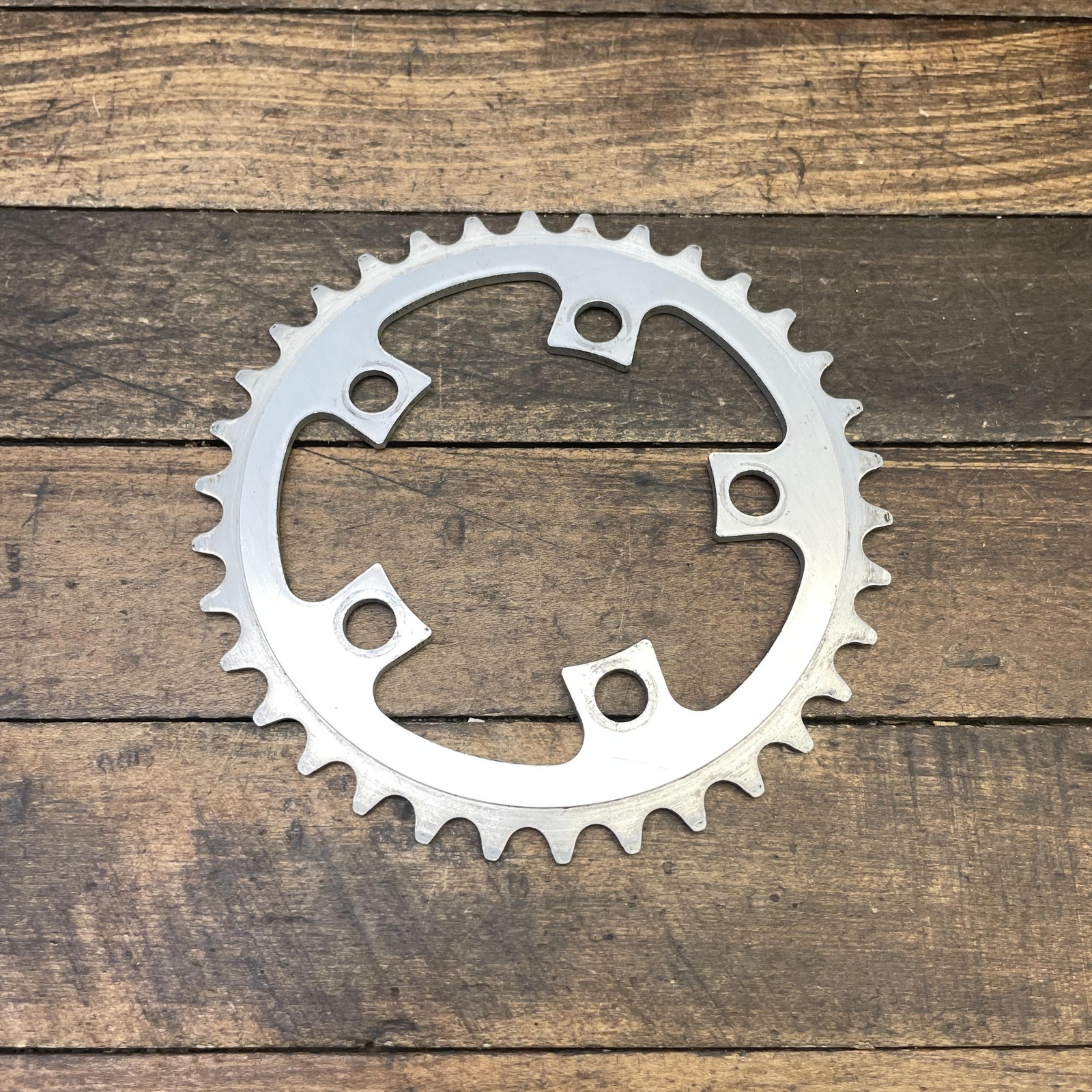 Vintage SR Sakae 34t Chainring 86 BCD 34 Tooth Silver Alloy Japan Road Tour