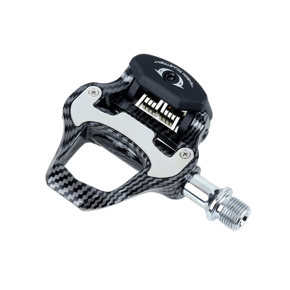 Road Racing Bicycle Footrest Cleat Pedal Carbon Fiber Footrest with Spd Clip
