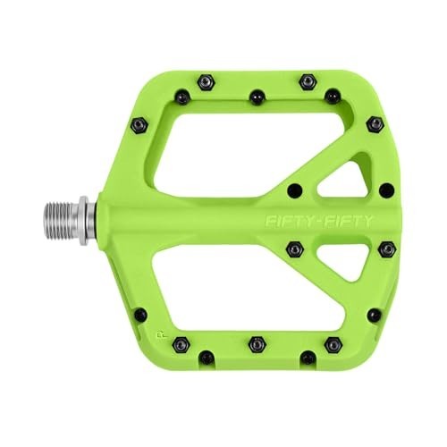 Flat Mountain Bike Pedals Nylon Composite 9/16 Non-Slip Steel Pins Pedal Cycling
