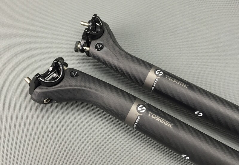 TOSEEK Carbon Fiber Seatpost Offset Mountain Road Bike Seatpost 27.2/30.8/31.6mm