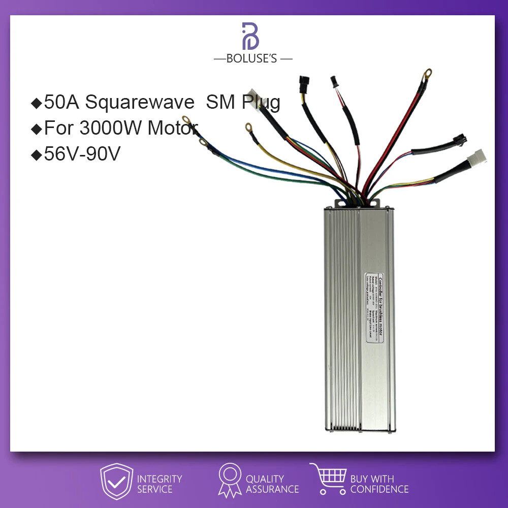 50A E-bike Sinewave/Squarewave Controller for Motor 2000W/3000W 48V/56V-90V