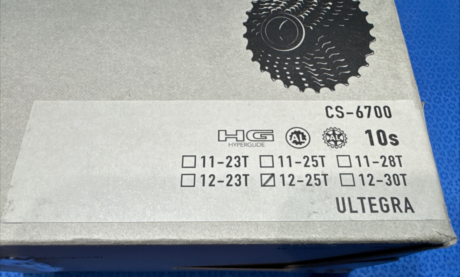 Shimano Ultegra CS-6700 Cassette – 10 Speed, 12-25T, Silver