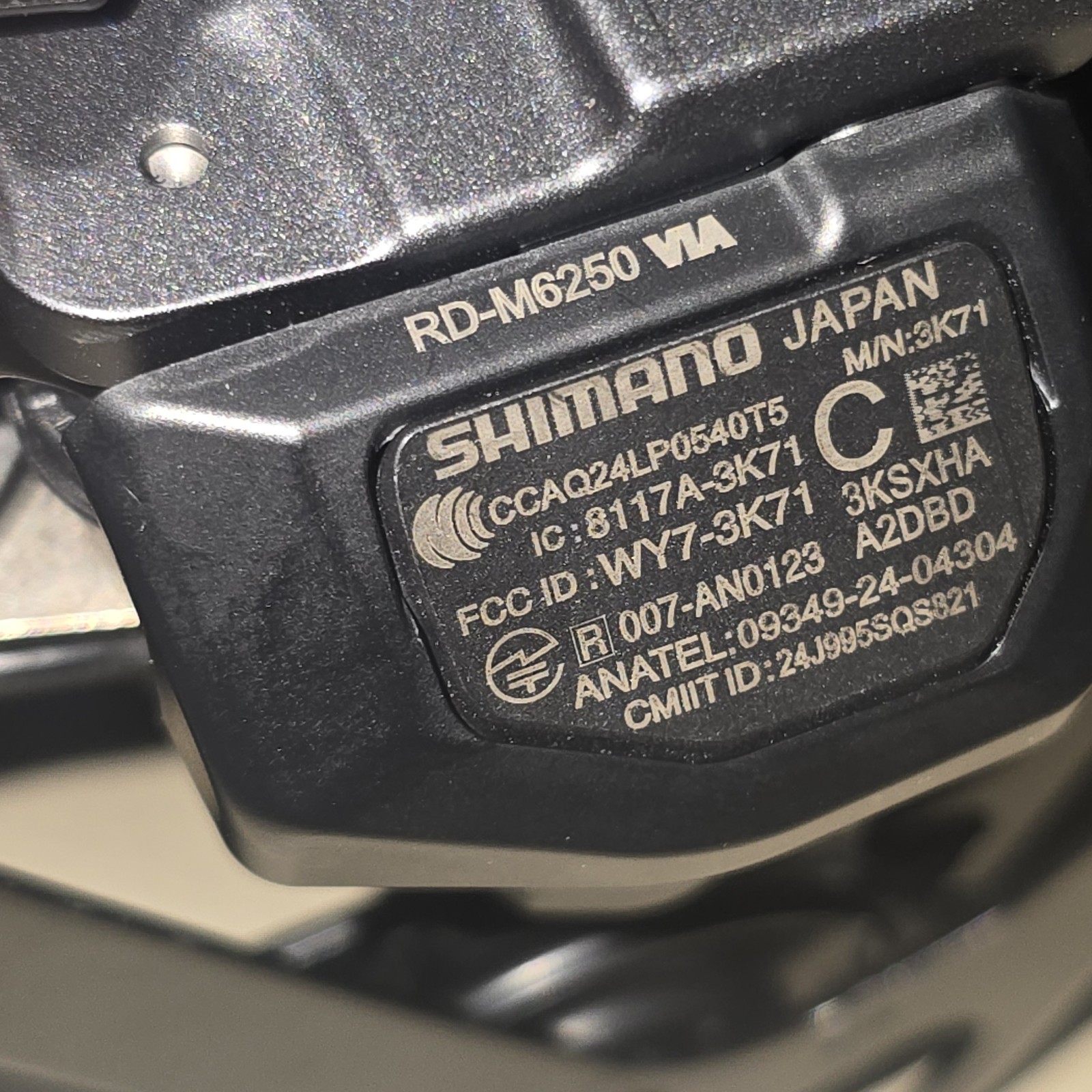 Shimano Deore RD-M6250-SGS Di2 Wireless Rear Derailleur 12-Speed Long Cage