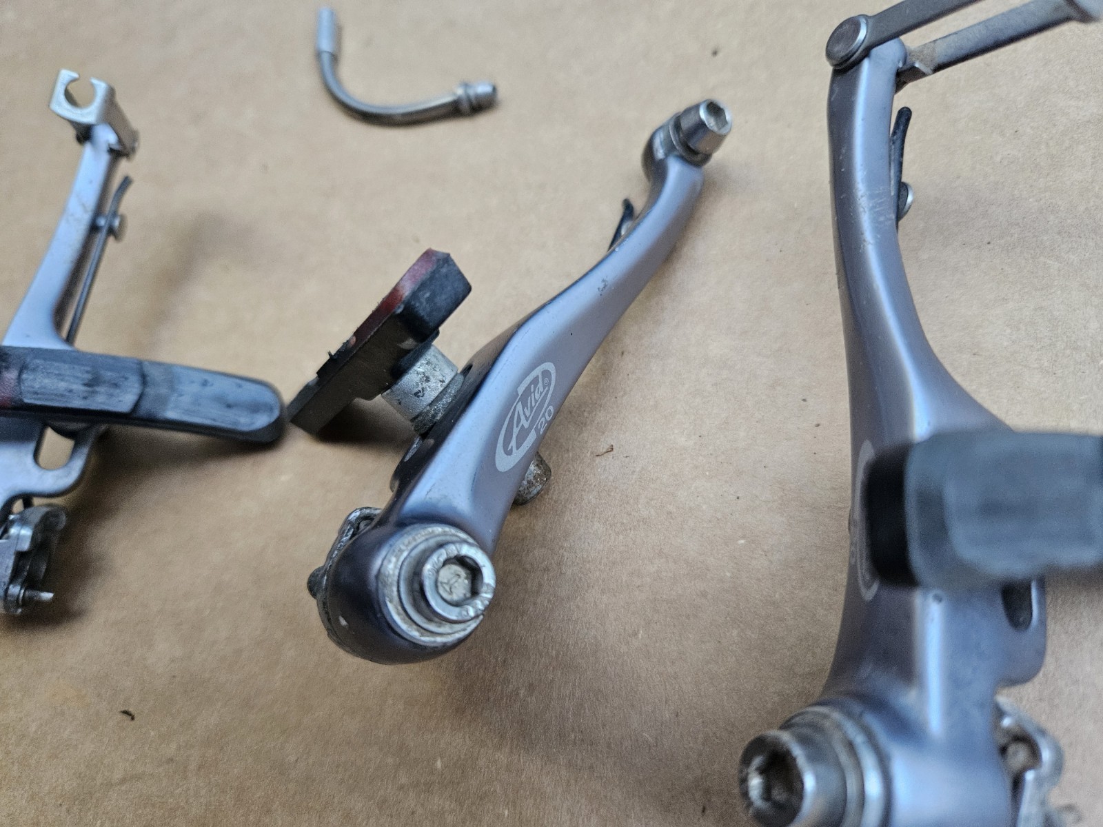 Vintage 90s Avid 20 Mountain Bike V Brakes Linear Pull Gray Front + Rear Set