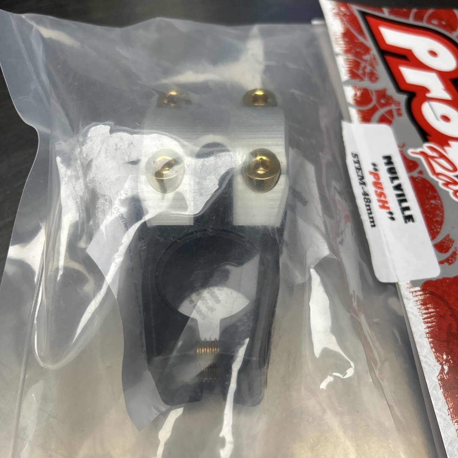 Profile Racing Push Stem F-1 limited Edition Black/gold 48mm