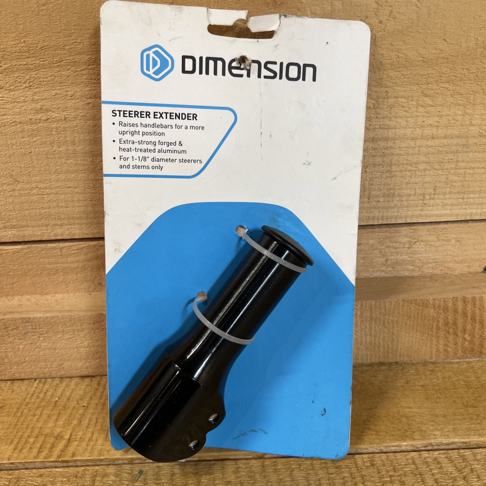 NIP Dimension Steerer Extender 1-1/8″ Black Threadless Raises Bars MAX 82mm