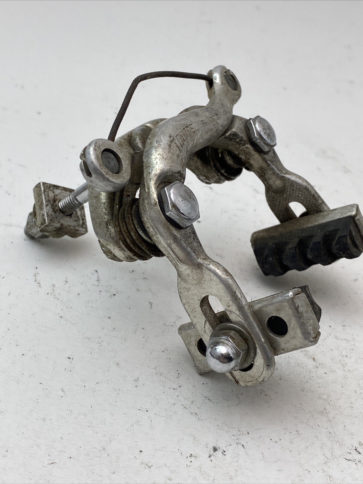 Vintage Shimano Tourney Center Pull Brake Caliper Nutted Silver Race Front A04