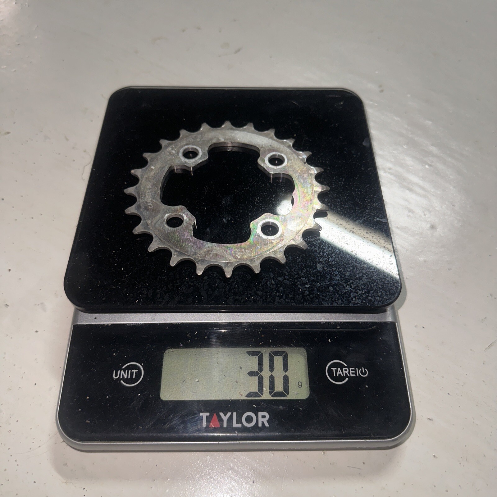 BlackSpire 6424 Chainring 24 Tooth 64 mm BCD 24t Silver Alloy Four Bolt 9 Speed