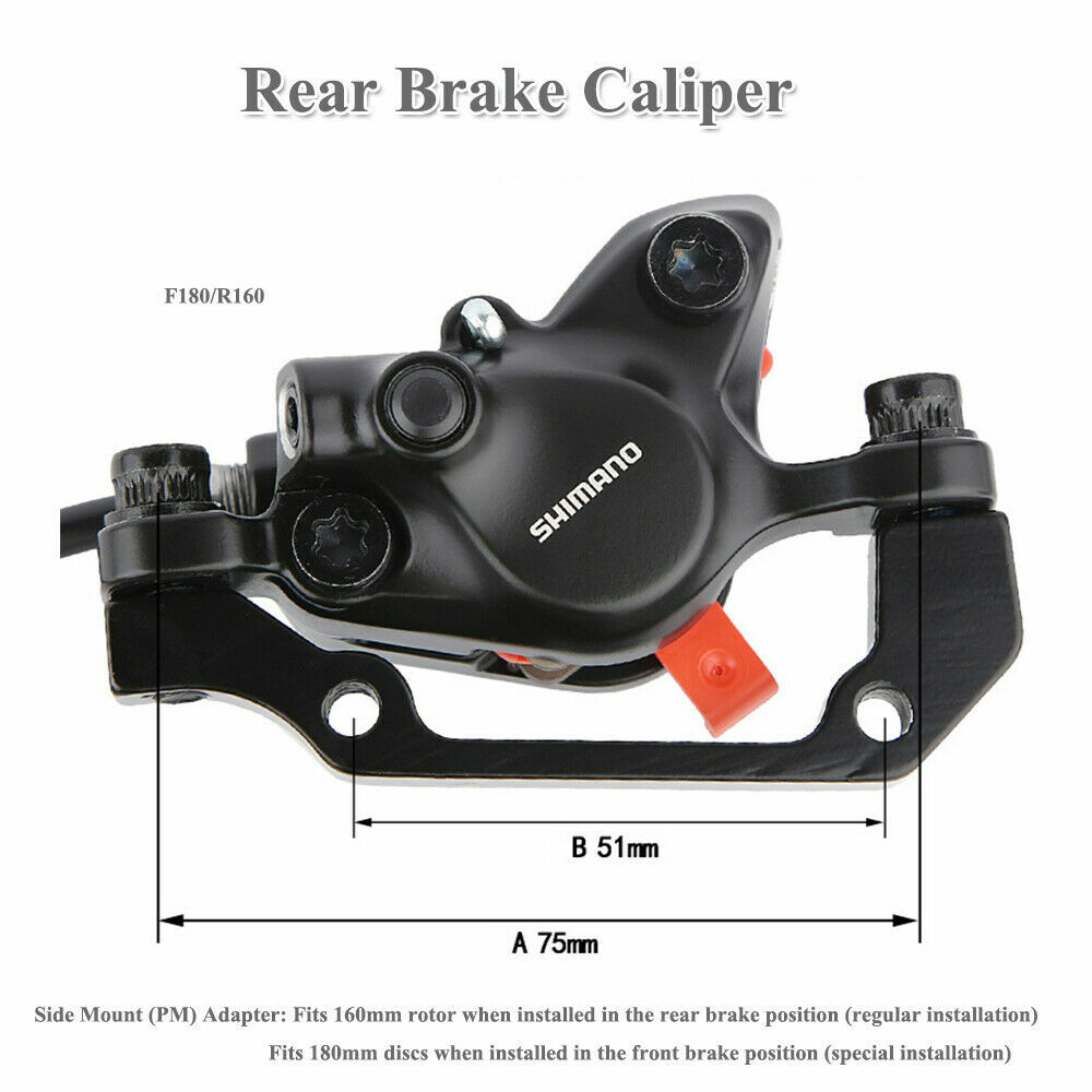 Shimano BR MT200 MTB Hydraulic Disc Brake Set Mountain Bike Brake Front Rear US