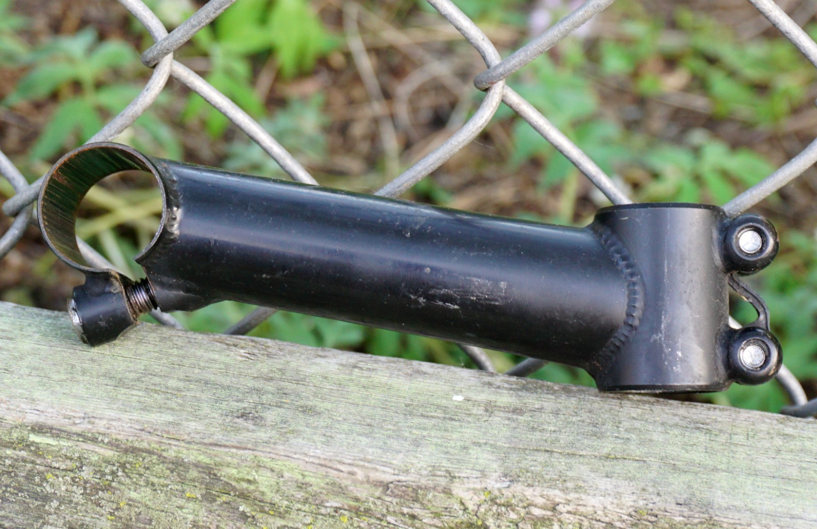 Threadless Stem 1″ Steerer 25.4 Riser 120mm Black Vintage Mountain Bike 1990s