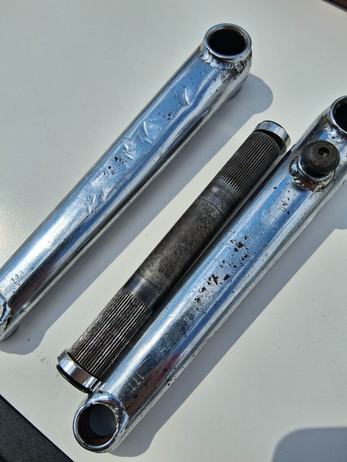 profile cranks unstamped rare 177mm and 180mm with extras