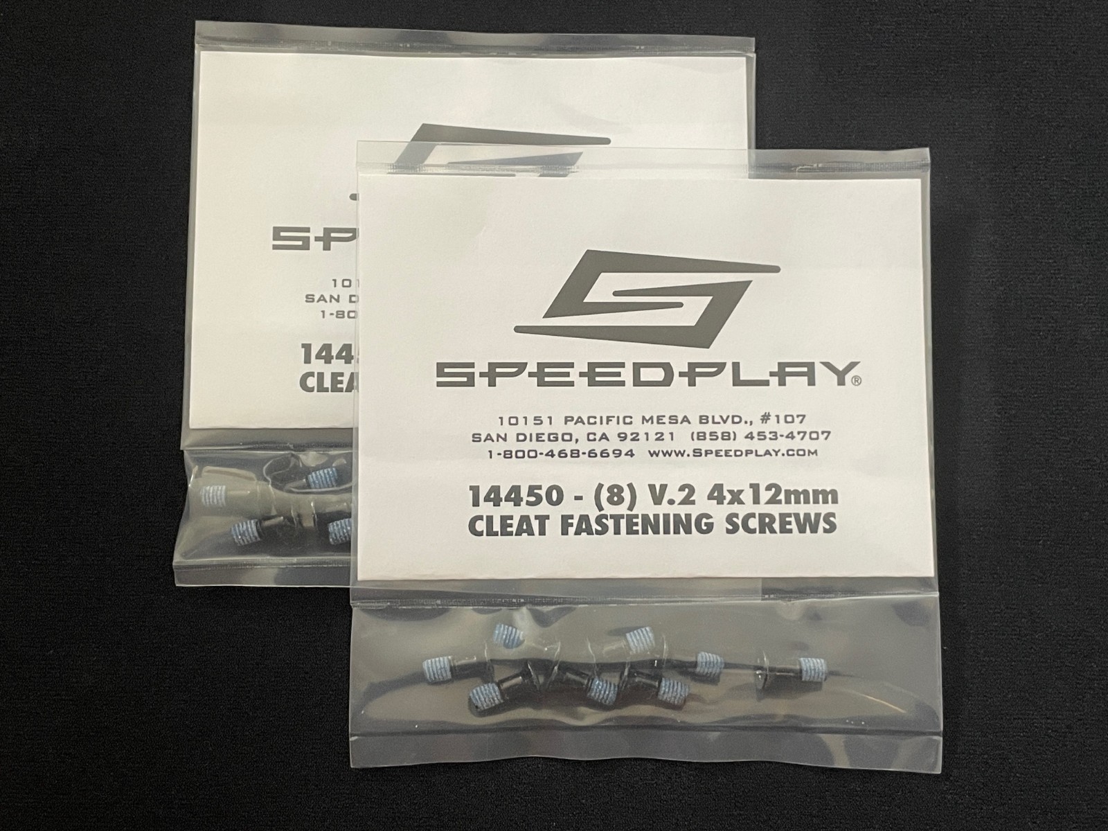 Speedplay Bottom Plates (1 SET) / Screws (2 SETS) for legacy Zero Cleat Sets