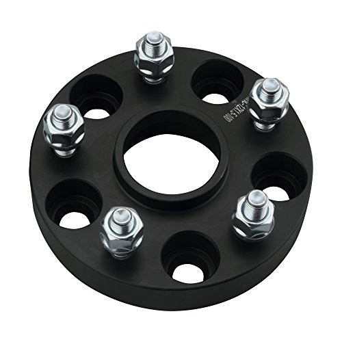 4PC Black 5×4.5 to 5×112 Wheel Adapters – 1 Inch with 12×1.5 Studs – 4 PCS